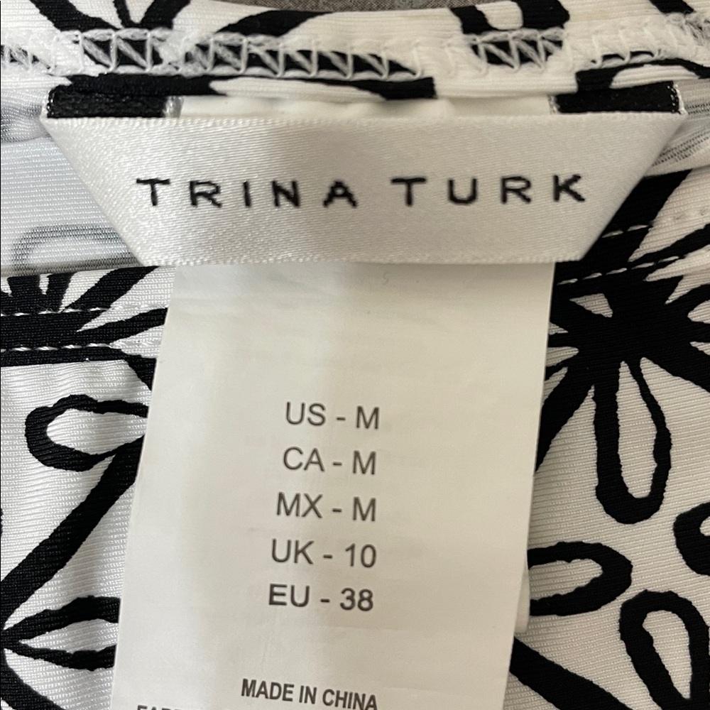 Trina Turk Tanzania Scarf Swim Cover Tunic size Medium - Picture 5 of 9